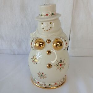 Lenox 2003 China Jewels Snowman Cozy Lite/Votive Figurine 6238190 Vintage Mint